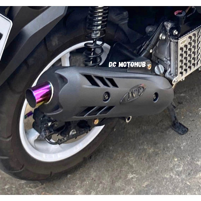 V2 JVT Pipe Adjustable Titanium Tip with Heatguard (100% Original) Mio Sporty/Soulty/Mio i 125/Soul