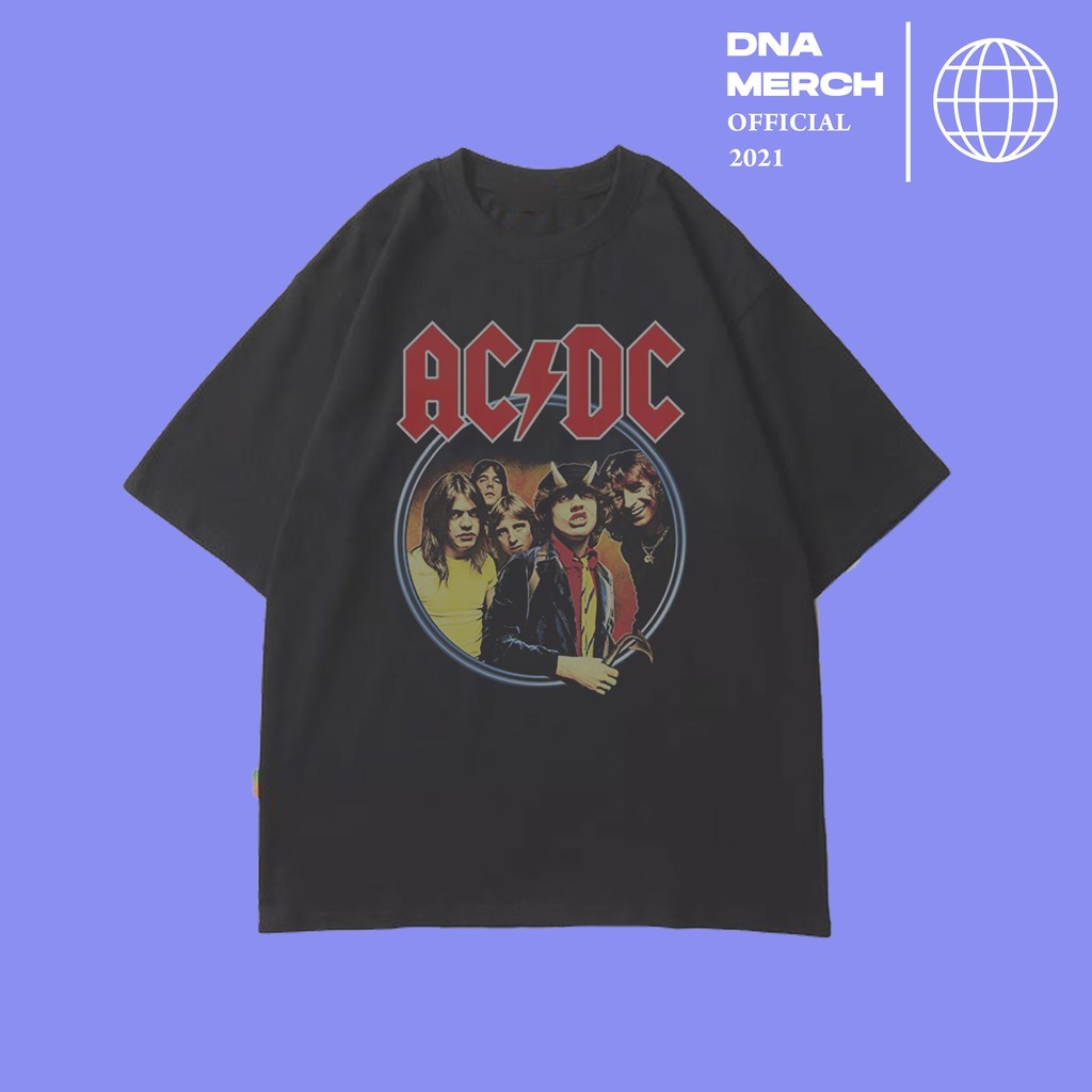(COD) KAOS ACDC BAND VINTAGE RAP TEE OVERSIZED