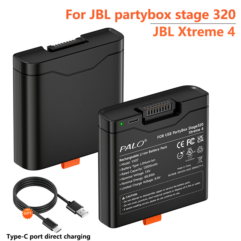 For JBL Xtreme 4 12000mAh Replacement Battery For JBL PartyBox Stage 320 and Xtreme 4 Portable Speak