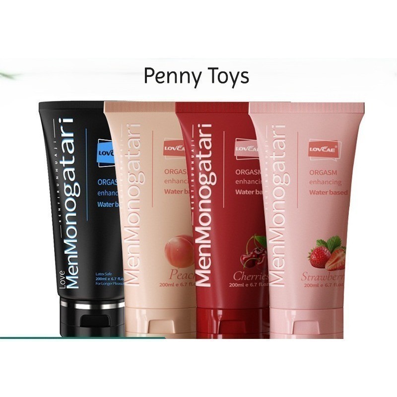 terbaik&produk original Premium Lubricant Menmonogatari Monogatari Water Based Pelumas Strawberry Ch