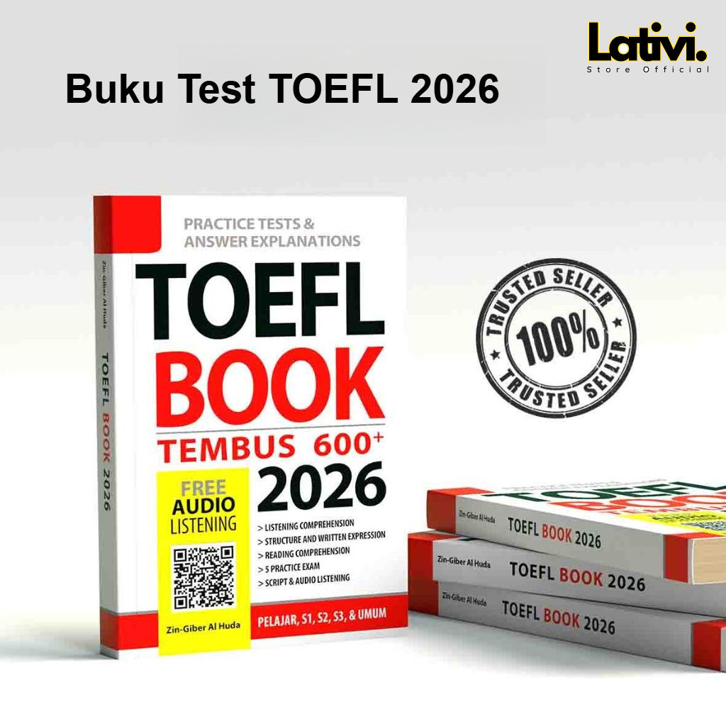 Practice tests TOEFL - Buku Tes TOEFL 2026 - TOEFL BOOK 2026 - Bank Soal & Strategi TOEFL