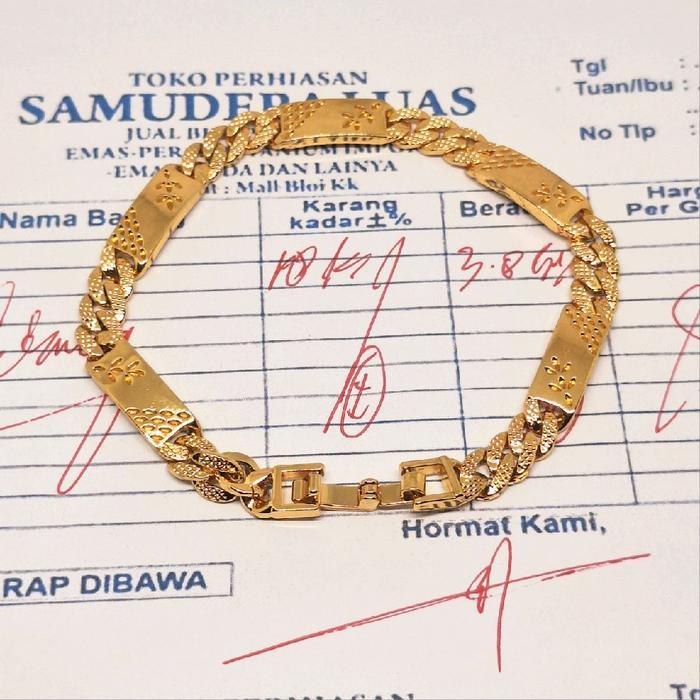 Gelang Flat Pada Emas Muda Asli 5gram Kadar 875 Ada Surat