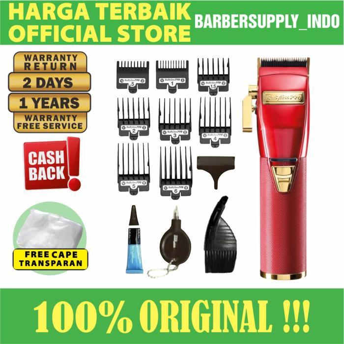 BABYLISS PRO CLIPPER FX RED ORI / MESIN ALAT CUKUR RAMBUT ORIGINAL
