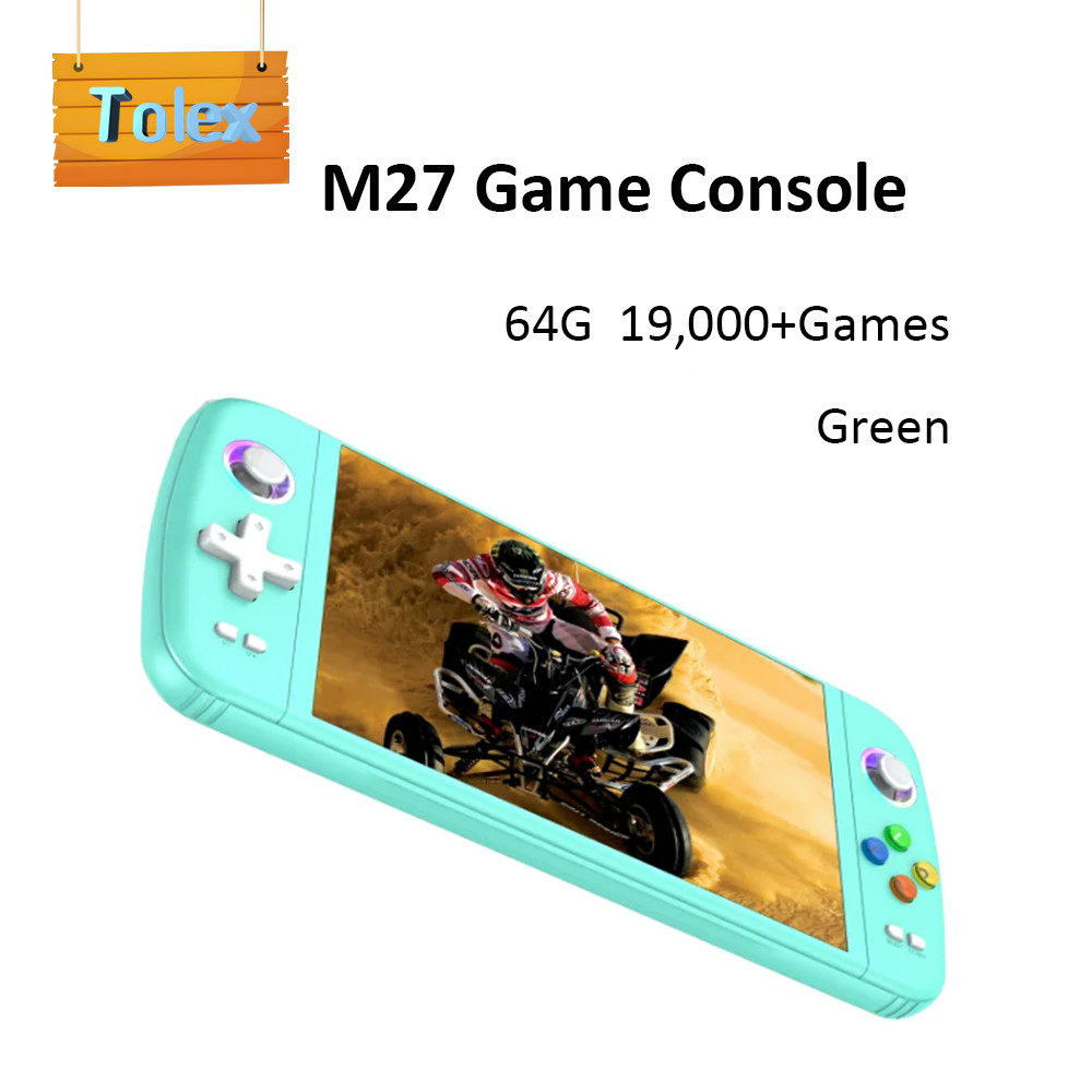 Tolex M27 Handheld Game Console 7.0' Big Screen Simulators 19,000+Games Portable Retro Video Game Co