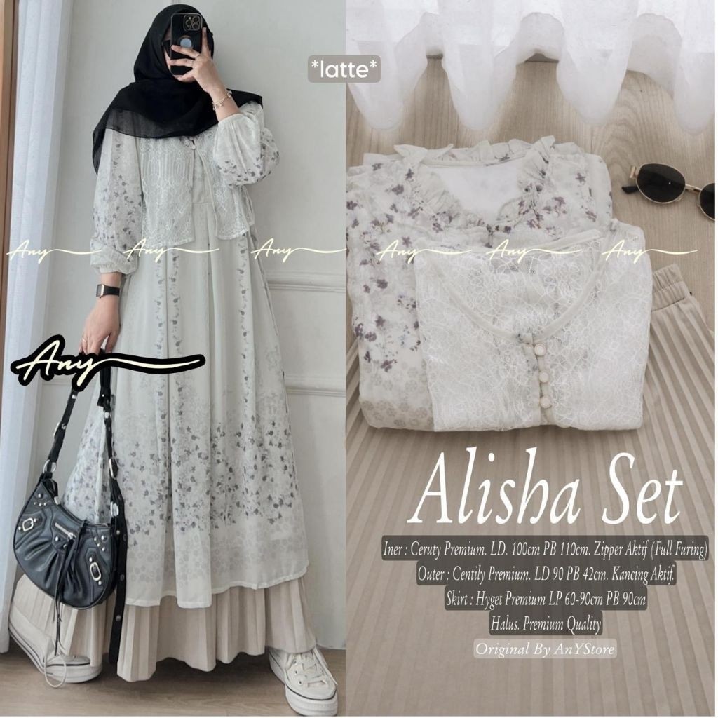 ada grup reseller tanyakan ke admin er elrumi BAJU SETELAN WANITA MUSLIMAH ALISHA SET  ANY GINAL  BA
