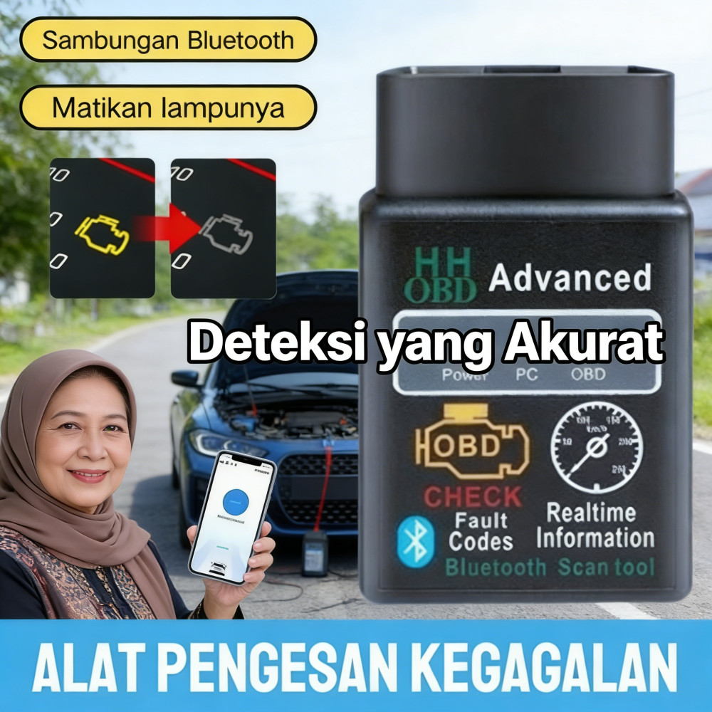 Detektor Mobil ELM 327, Kompatibel ELM 327 OBD2 II, Bluetooth Diagnostik ELM 327 Car, Bluetooth V1.5