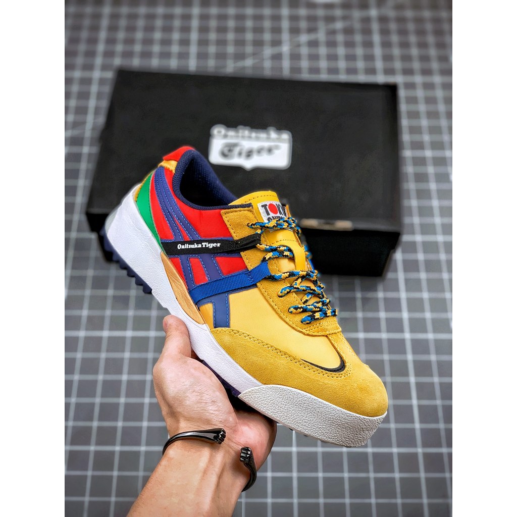 Onitsuka Tiger Delegation EX Sneakers Wanita Pria Flytefoam Propel Sol Tebal Nyaman Sepatu Fashion