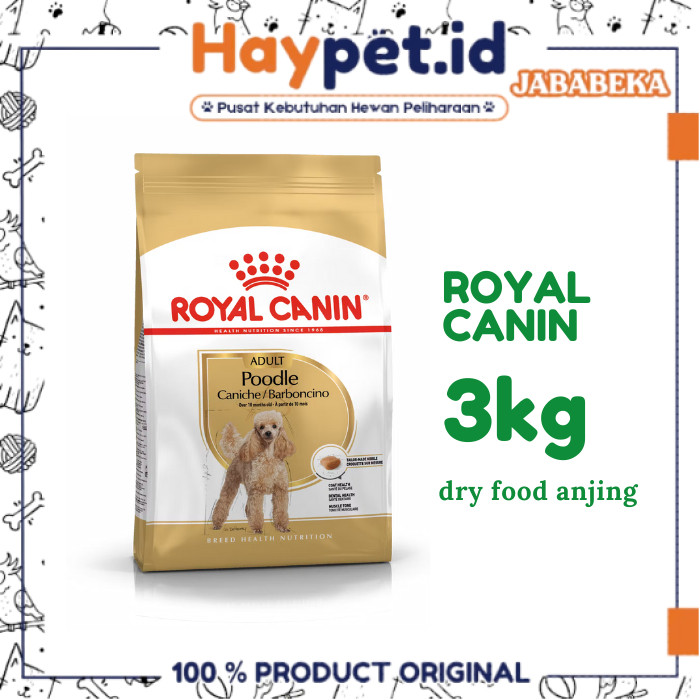 Royal Canin Poodle Adult 3kg makanan anjing poodle