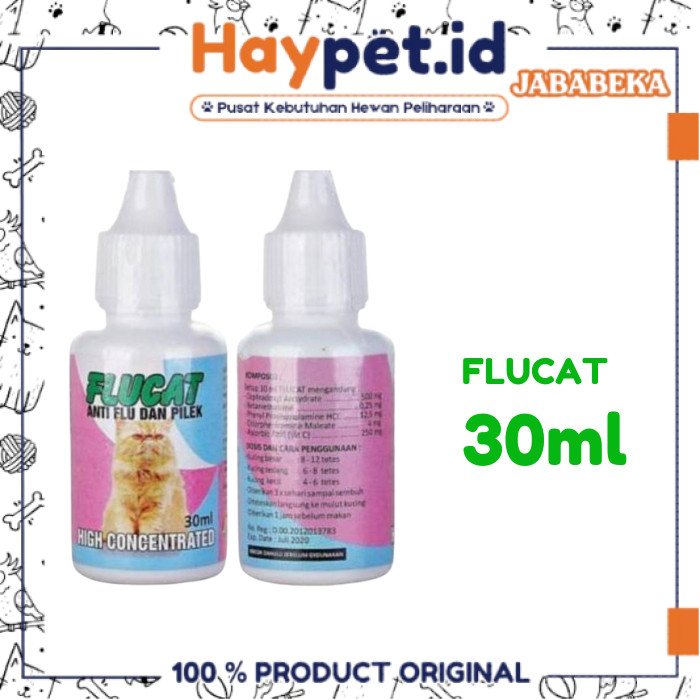 FLUCAT / FLU CAT obat flu pilek batuk pada kucing