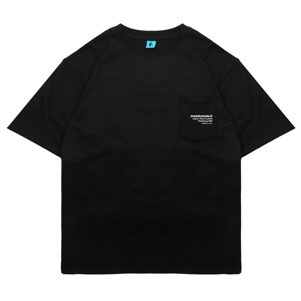 KIZARU Oversize Pocket BLACK UNISEX TEE