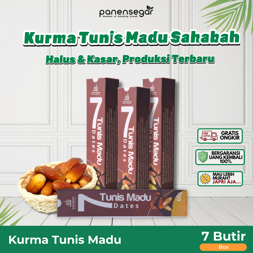 Kurma Tunis Madu 7 Butir Premium/Kurma Tunis/Kurma Madu/Kurma Tunisia