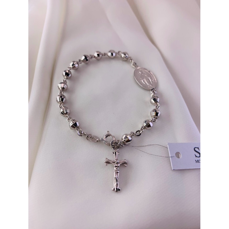 Monggo Silver - Gelang Rosario Perak 92.5% dengan Corpus