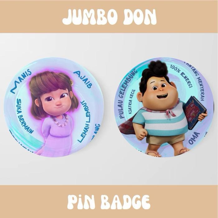 PINPOUFF - Pin Peniti Badges JUMBO 44 MM | DON | MERI | ATTA | NURMAN | MBEEK - Don