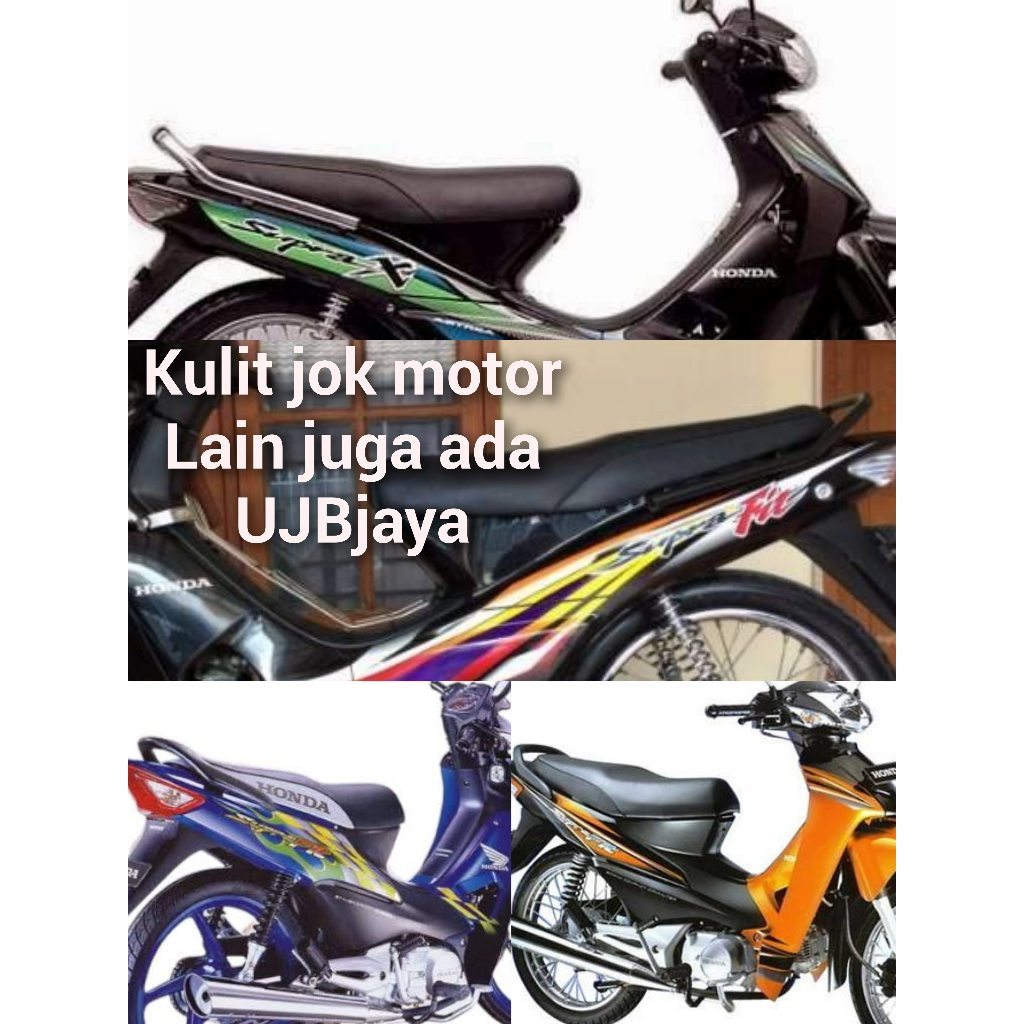 Kulit Jok Motor Supra X / Supra Fit Standar - Bahan Ori Berkualitas, Tahan Lama & Anti Selip