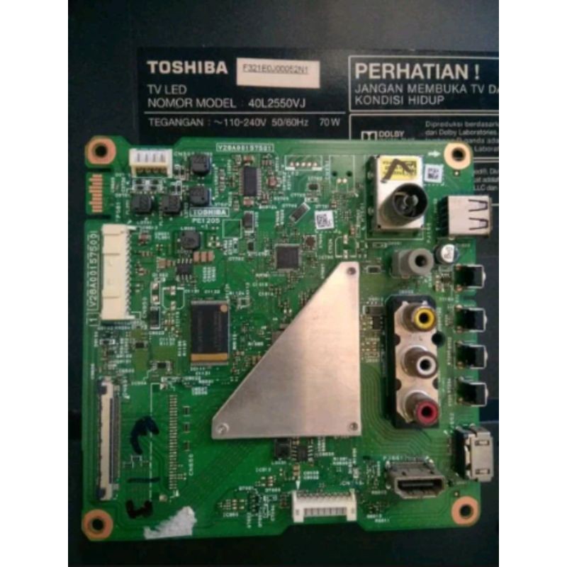 Mb - Mainboard - Motherboard - Mobo - Micom - Modul - Mesin Tv LED Toshiba 40L2550VJ - 40L2550