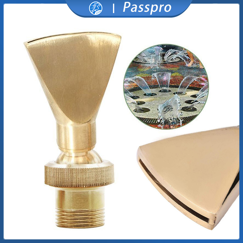 1/2" Dn15 3/4" Dn20 Nosel Air Mancur Bentuk Kipas Kepala Nozzle Kolam Air Mancur Fountain Pond Nozzl