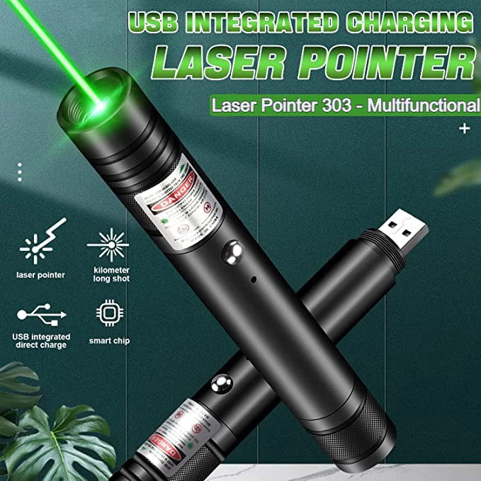 Laser Penunjuk Pointer Hijau 303 Jarak Jauh Green Laser Pointer 303A