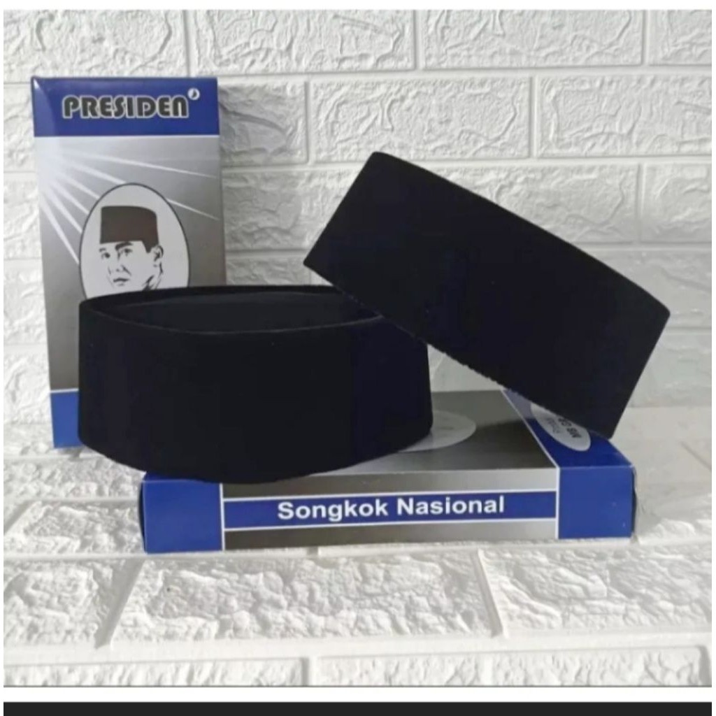 Sokki Murah_ Diskon Peci Anak SD,SMP Dan SMA Hitam Songkok Cap Presiden / Peci Songkok Dewasa Terbar
