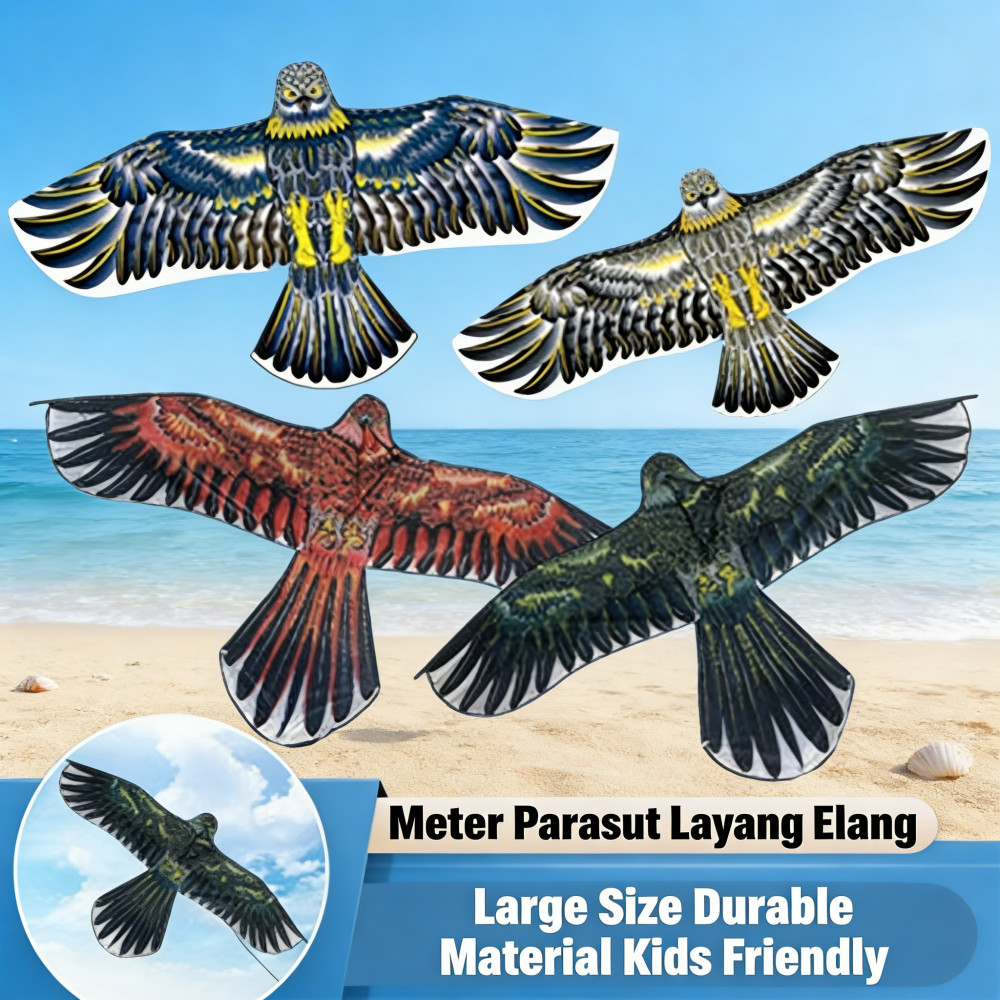 Besar Elang Layangan 1.2/1.7 M Anak Layangan Meter Bahan Parasut Elang Mainan Layang Layang