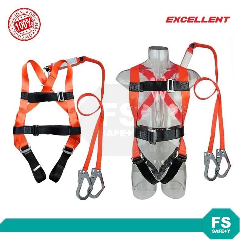 Full Body Harness DOUBLE Hook Besar dengan Shock Absorber