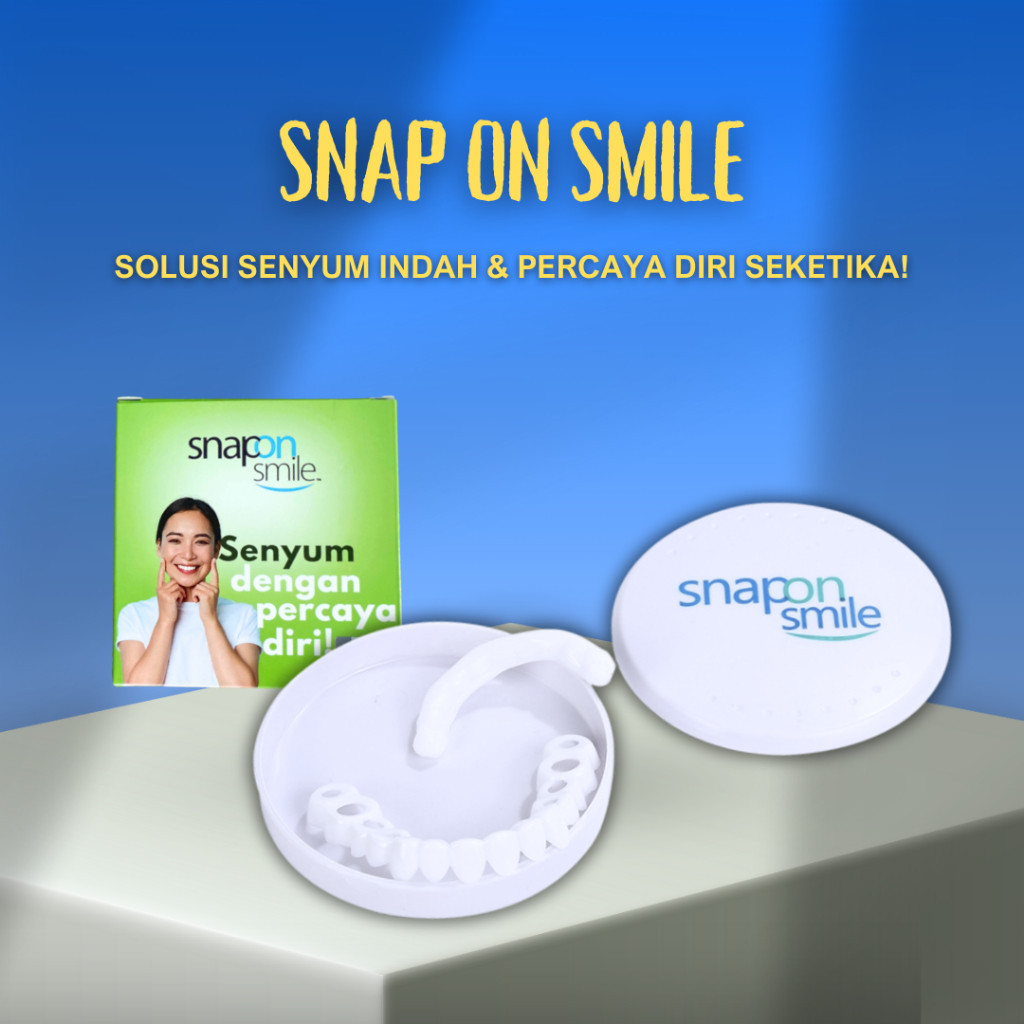 Gigi Palsu Veneer Gigi Instan Snap On Smile 1 Set Atas Bawah Perapi Pemutih Gigi Renggang Berantakan