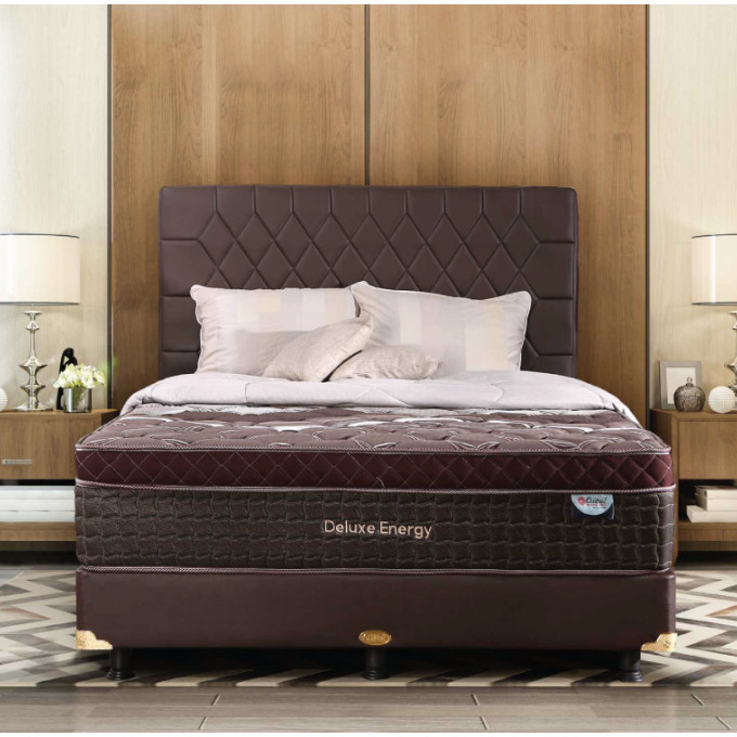 1 SET (KASUR + DIVAN) Springbed Central DELUXE ENERGY 90 100 120 160 180 200 / Kasur Central GRAND D