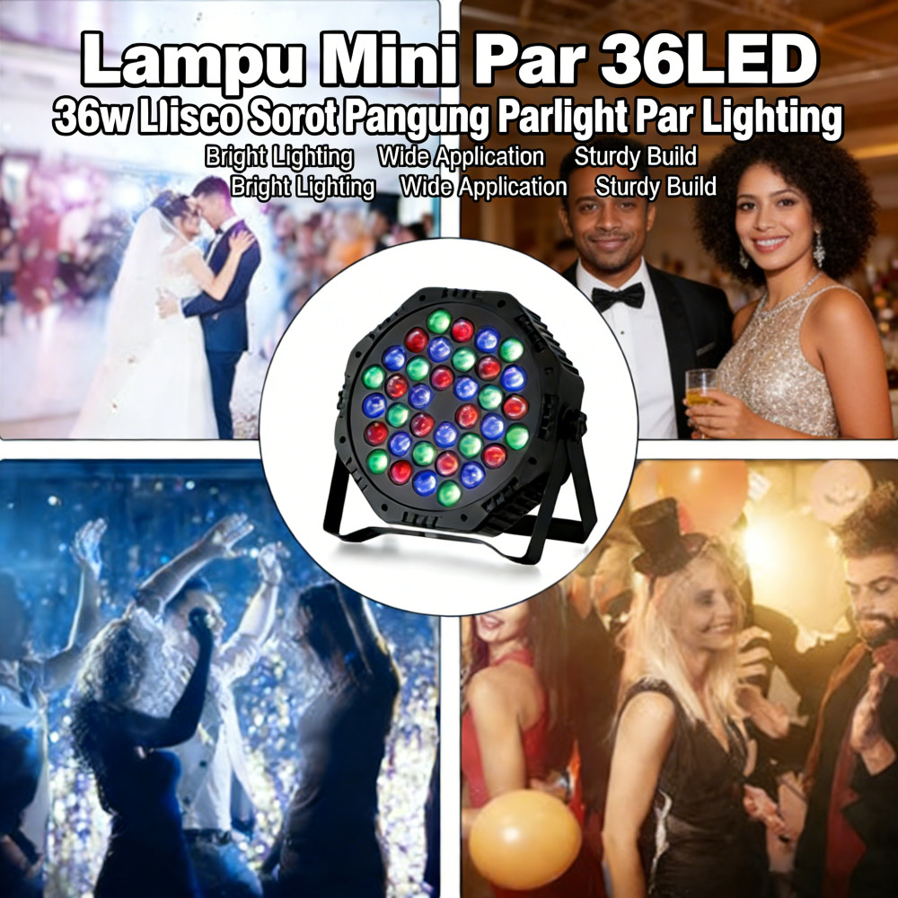 Par 36LED 36w Disco Lampu Sorot Panggung Parlight Par Par