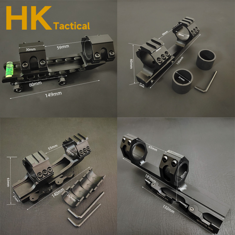 Quick Release One Piece Scope Mount 254mm30mm Dual Rings Cantilever Weaver Picatinny QD Mount Ar15 A