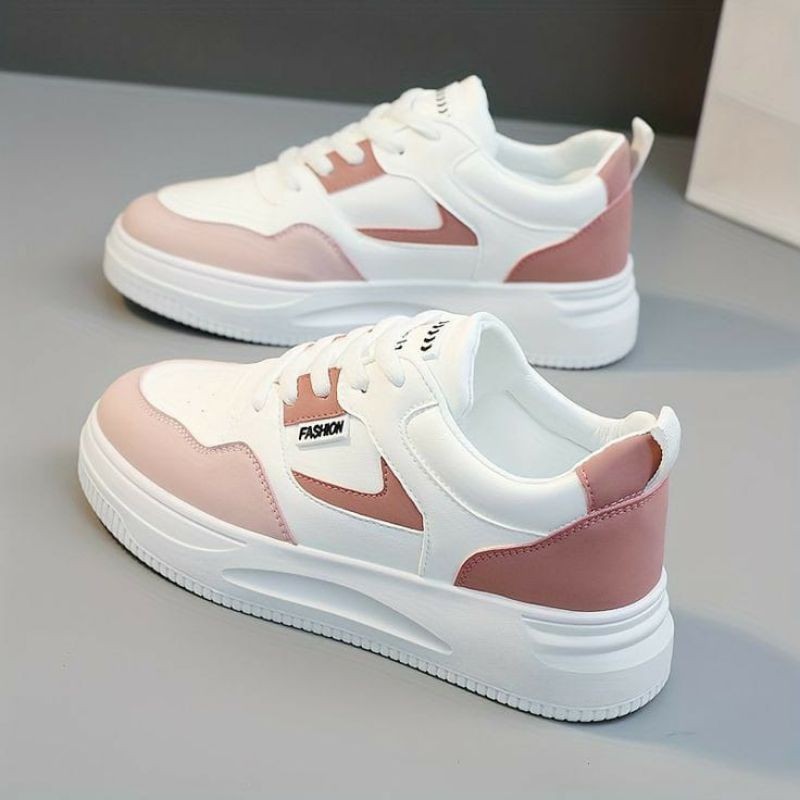 Sepatu Sneakers Wanita Tinggi 5cm Fashion Korean/Terbaru