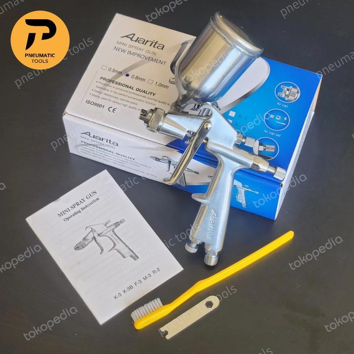 Spray Gun Auarita F3 NEW IMPROVEMENT Original - NOZZLE 0,8