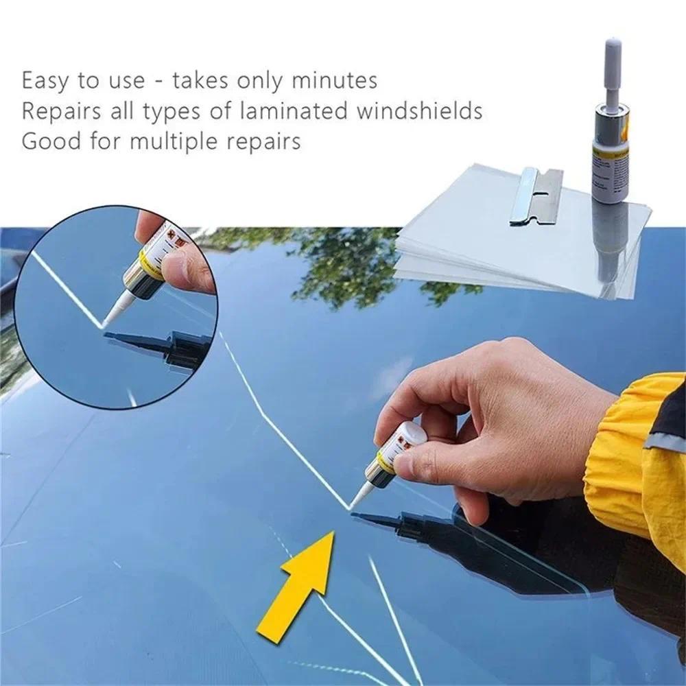 Cracked Glass Repair Kit Tools Y Car Windscreen Glass Repair Fluid ips Cracks Scrat Repair Restore A