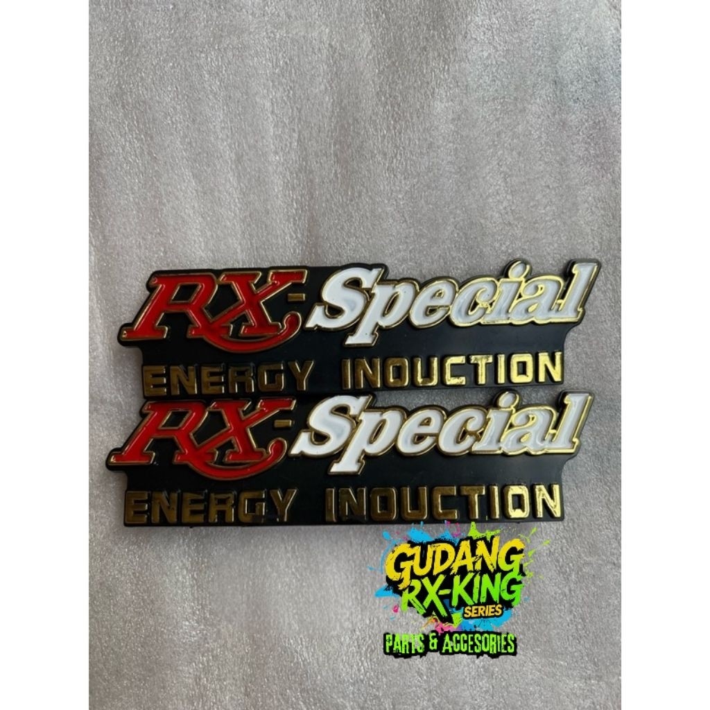emblem logo box aki Yamaha RX spesial - emblem box aki RX spesial
