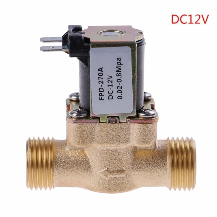 Solenoid Selenoid Valve Solar Water Heater Kuningan 3/4" Inch 12V DC
