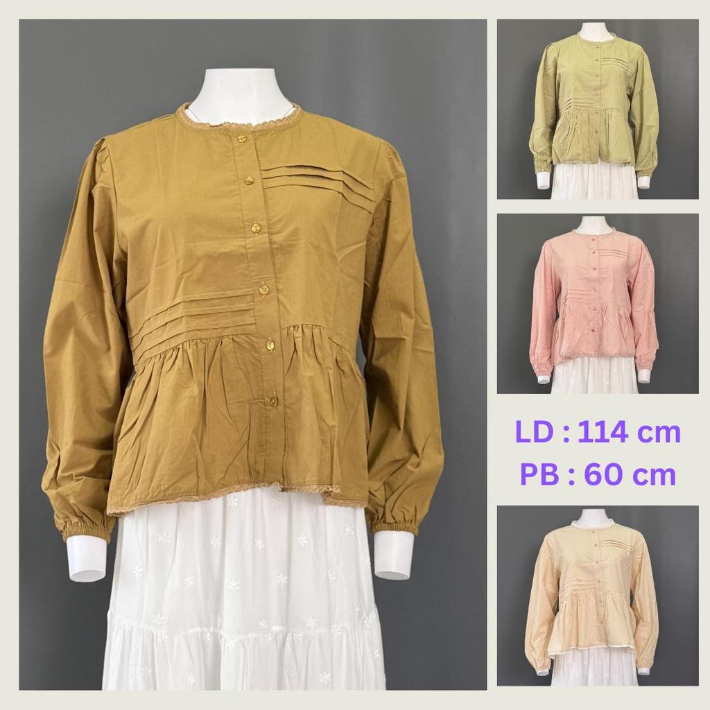 BSKR ATASAN LD 114 PB 60 BKK IMPORT BAHAN KATUN POPLINE POTONGAN BABY DOLL
