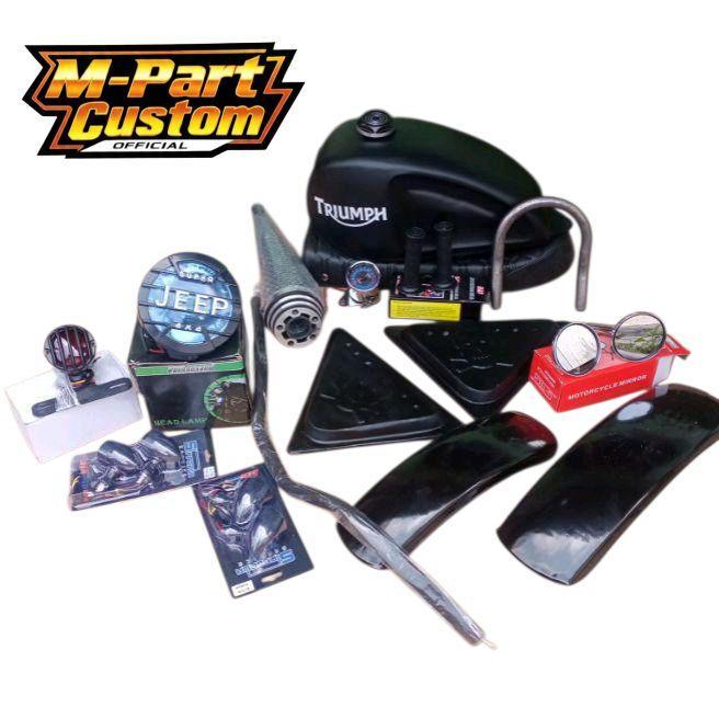 Motor [GM] paket motor japstyle full set body custom MOTOR CUSTOM Motorcycle Tangki motor murah
