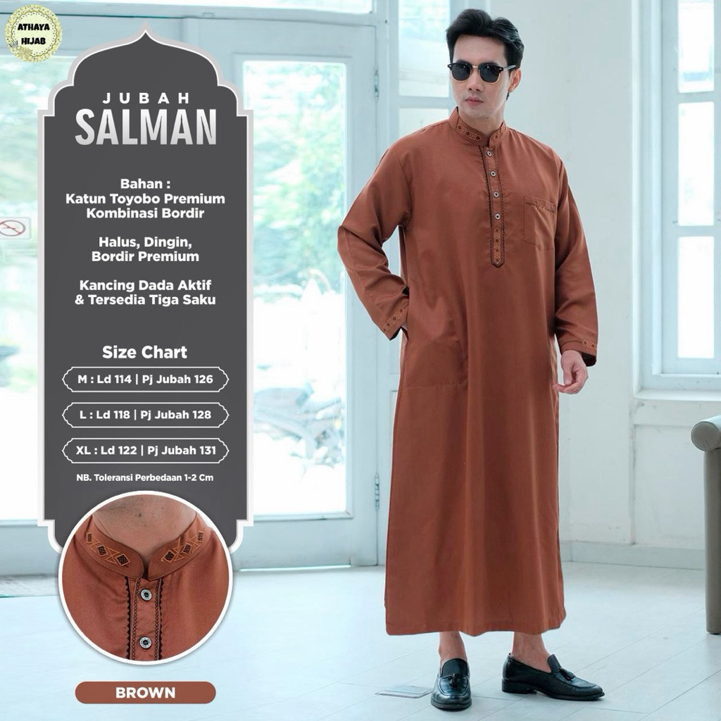 ada grup reseller bisa join tanya ke admin alyastore = NO CANCEL• Jubah Salman• Gamis Pria Simple Be