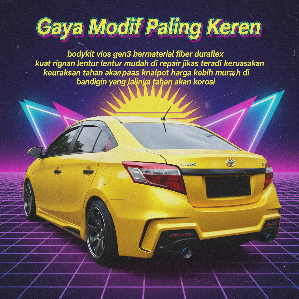 bodikit bodykit toyota vios gen3 2013-2017 body kit vios bodikit vios