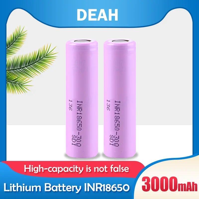 1-10PS Original 3.7V 3000mAh 18650 30Q Battery For Samsung INR18650 20A sarge Reargeable Lithium Bat