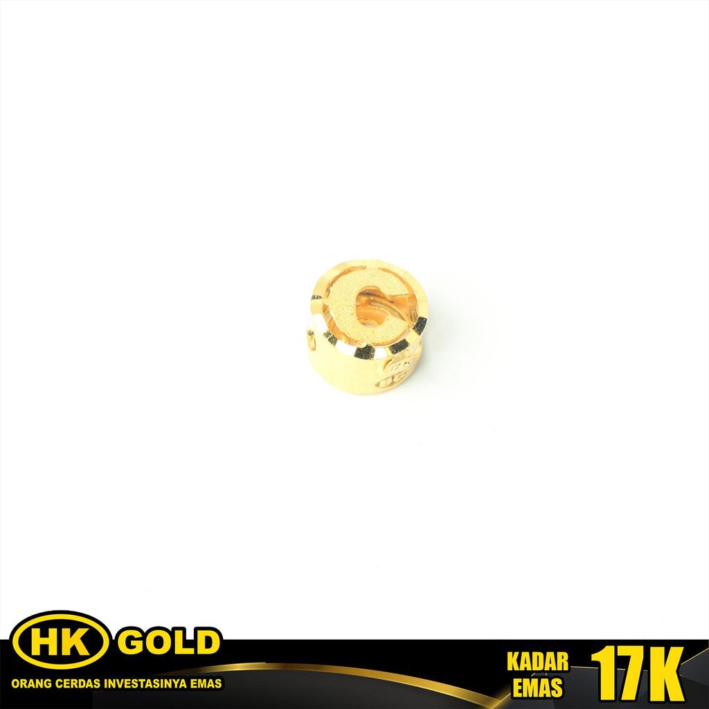 Liontin Emas 17K Pendant Huruf C HK GOLD