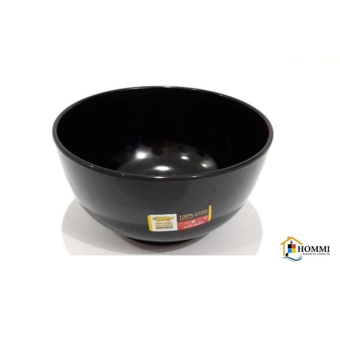 Mangkok Melamin Hitam 6 inch Golden Dragon W0806