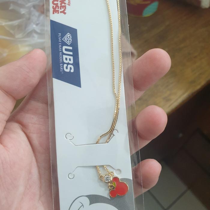 kalung anak bayi mickey semangka apel jeruk buah emas asli ubs 700 70%