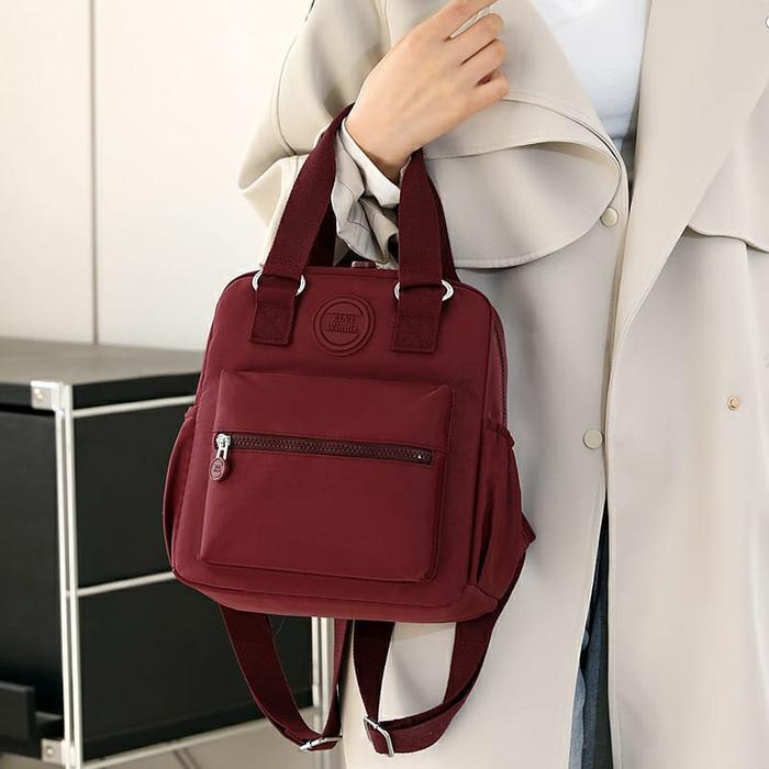 Elvi winnie ori - Tas ransel wanita Elvi winnie 3350 nilon waterproof tas ransel wanita import Hitam