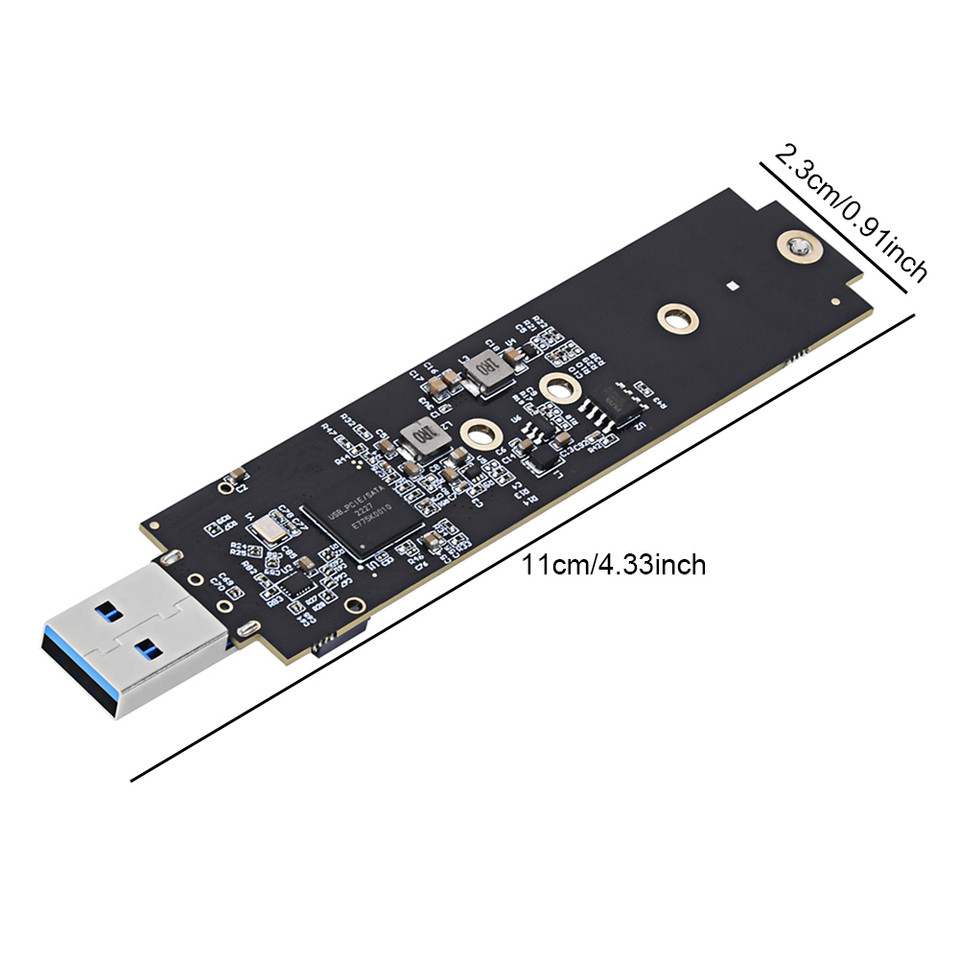 NVME To USB Adapter 10Gbps M.2 To USB Adapter Support UASP TRIM Dual Protocol NVMe SATA M2 SSD Board