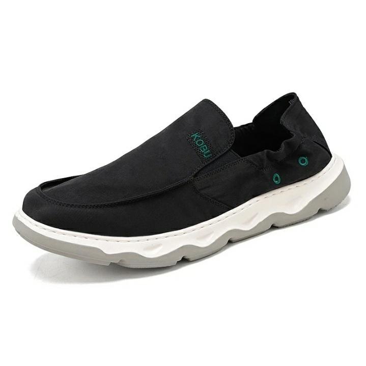 Sepatu Sneakers Pria Slip On Kets Casual Fashion Import SK26 Hitam