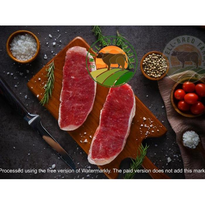 Striploin EMPUK AUS Beef Steak Daging Sapi Import 1kg 1000g Sirloin Silver