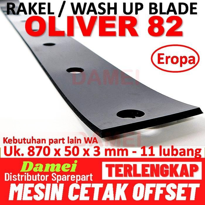 WASH UP BLADE OLIVER 82 SAKURAI RAKEL MESIN CETAK OFFSET OLIVER 82