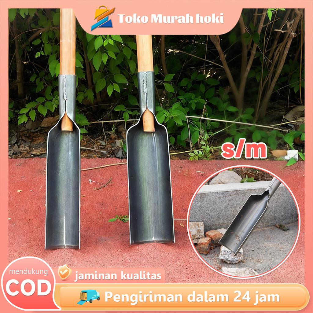 Sekop Tanah Baja Sekop Penggali Lubang Baja Alat Pembuat Lubang Tanah Kepala Sekop Taman