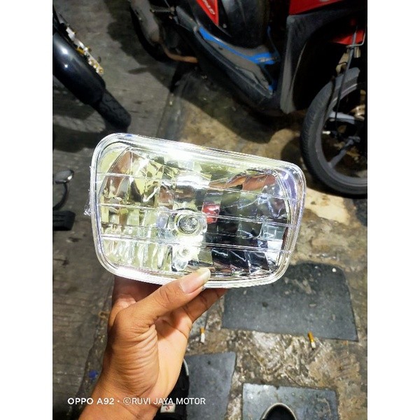 REFLEKTOR LAMPU DEPAN RX KING NEW OVAL KACA BENING Daleman Refektor RX king new Oval Kaca bening