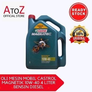 OLI MESIN MOBIL CASTROL MAGNETIK 10W-40 4 LITER BENSIN DIESEL