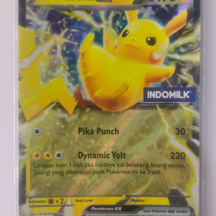 pokemon tcg pikachu ex promo indomilk